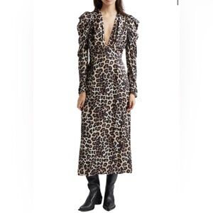 FARM Rio NWT Leopard Midi Dress
